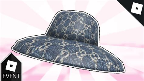 roblox gucci denim wide brim hat